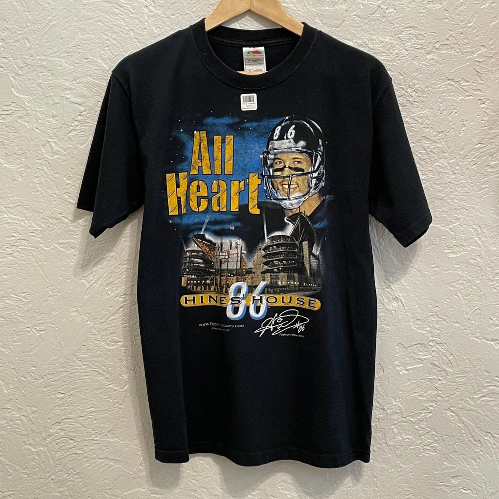 Hines Ward Hines' House Pittsburgh Steelers Vintage Tee Size Medium 2004 RARE